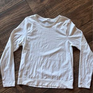 Athleta White Long Sleeve Shirt